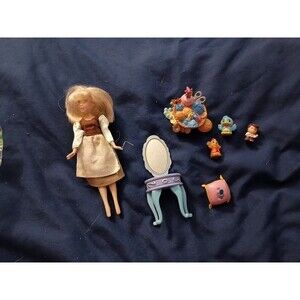 Disney Store Cinderella Mini Princess PlaySet Doll W/Lucifer Mice Dress Slipper
